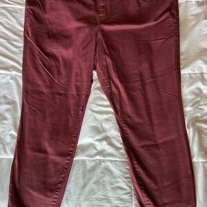 Torrid Super Soft Burgundy Jeggings 28T